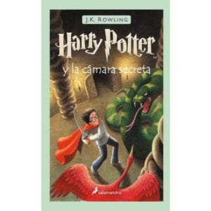 Portada del libro Harry Potter y la cámara secreta de J.K. Rowling, novela de fantasía juvenil
