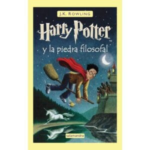 Portada del libro "Harry Potter y la piedra filosofal" de J.K. Rowling, primera entrega de la serie Harry Potter