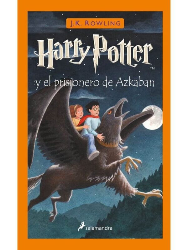 Harry Potter y el Prisionero de Azkaban de J.K. Rowling Portada del libro Harry Potter y el prisionero de Azkaban de J.K. Rowling, novela de fantasía juvenil