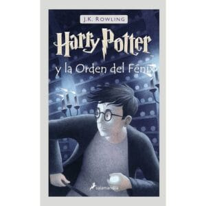 Portada del libro Harry Potter y la orden del Fénix de J.K. Rowling, novela de fantasía juvenil