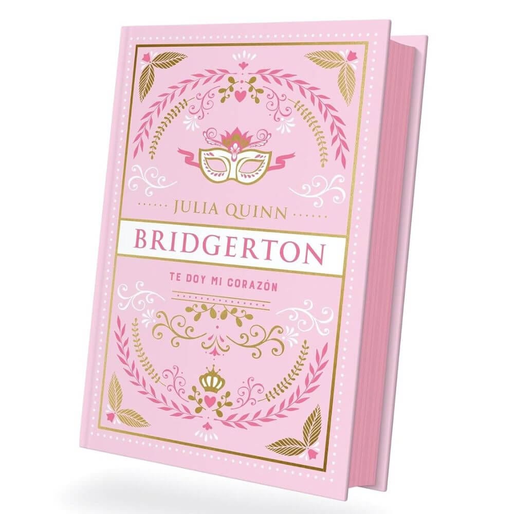 Portada del libro Te doy mi corazón, novela romántica de Julia Quinn y tercer volumen de la saga Bridgerton