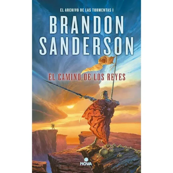 Portada del libro "El camino de los reyes", novela épica de fantasía escrita por Brandon Sanderson