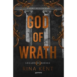 Portada del libro God of Wrath de Rina Kent, romance oscuro, tercera parte serie Legado de dioses