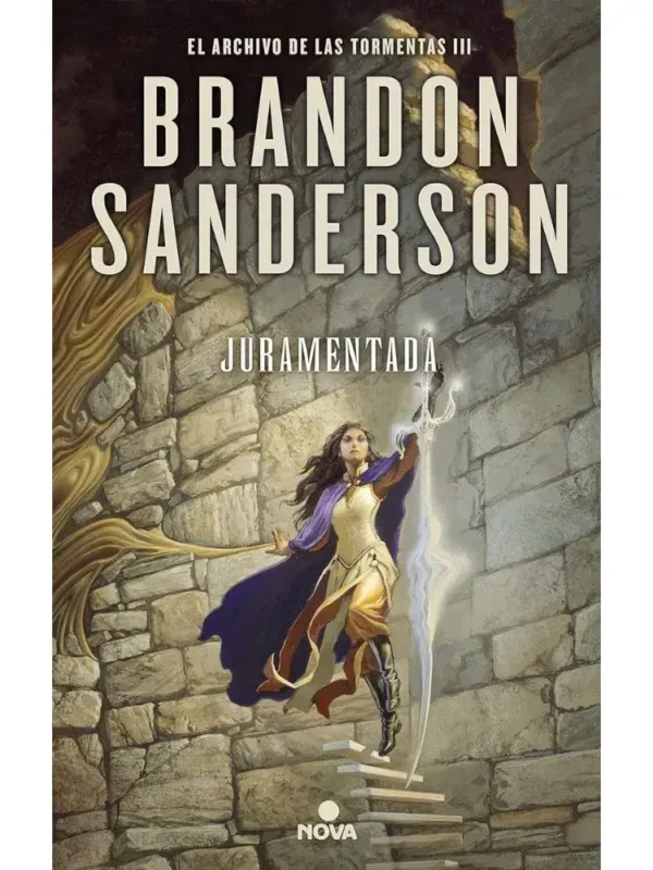 Portada del libro "Juramentada", tercera parte de la saga de fantasía épica El Archivo de las Tormentas de Brandon Sanderson