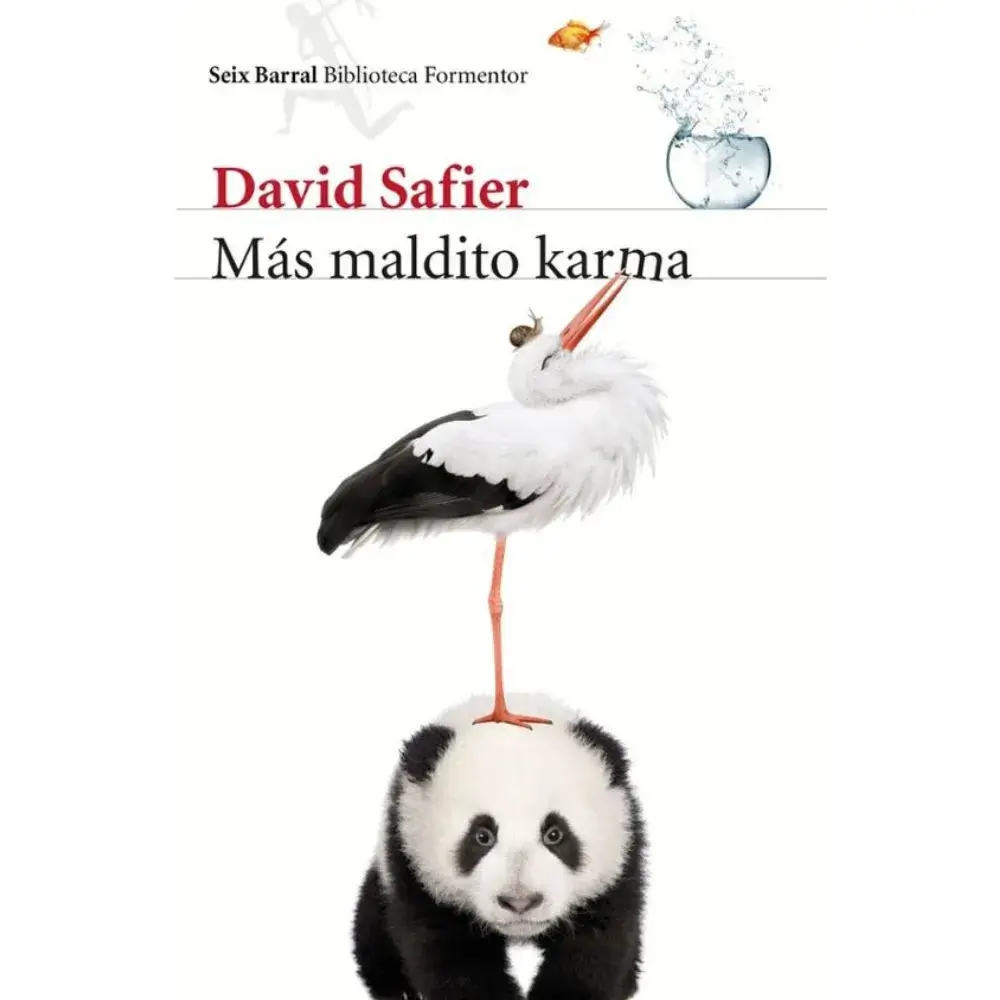 Portada del libro Más Maldito Karma de David Safier, continuación de la novela de humor y fantasía sobre el karma.