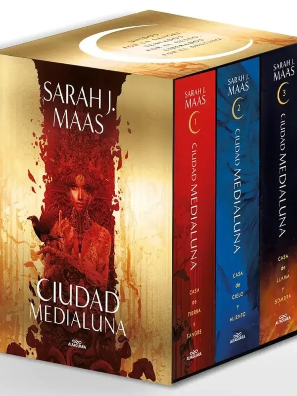 Estuche Ciudad Medialuna (Casa de tierra y sangre, Casa de cielo y aliento y Casa de llama y sombra)